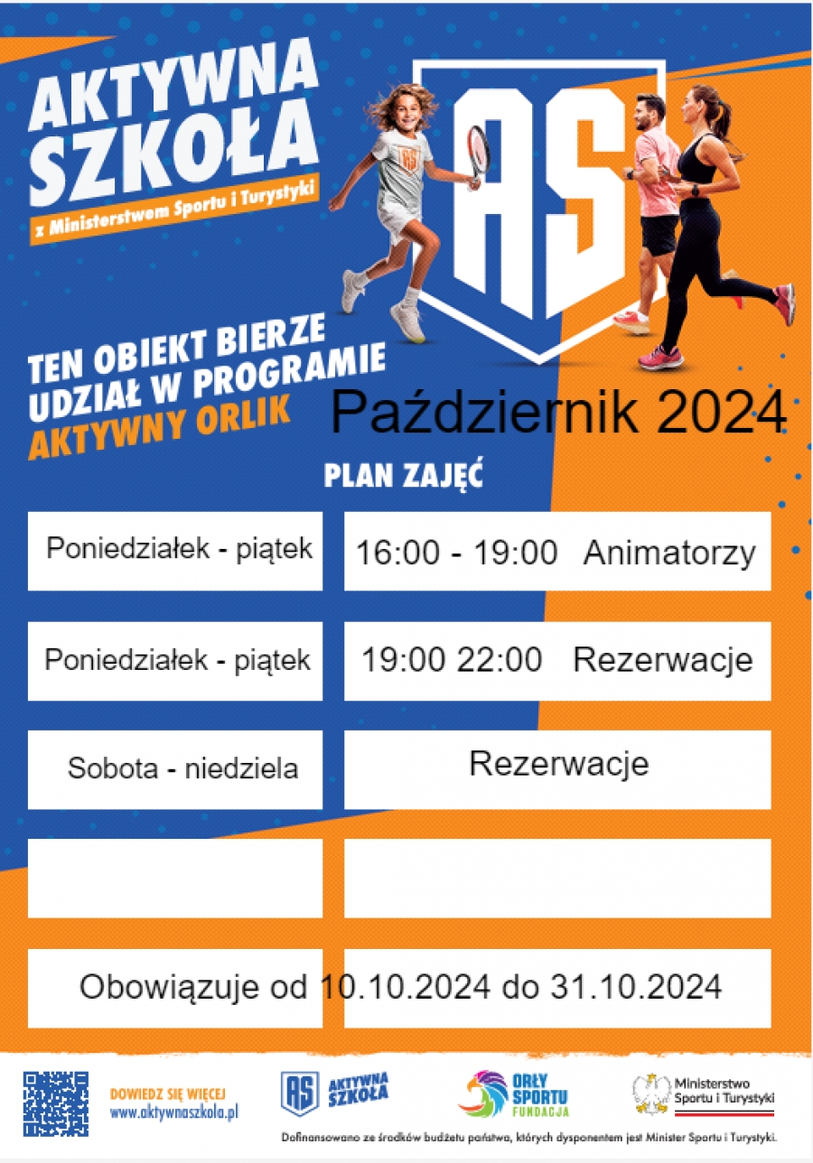 Orlik - godziny otwarcia w październiku