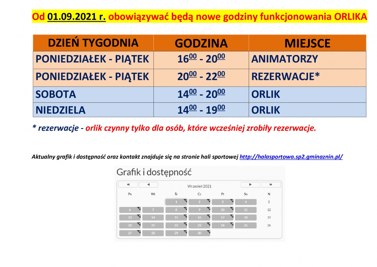 Nowe godziny