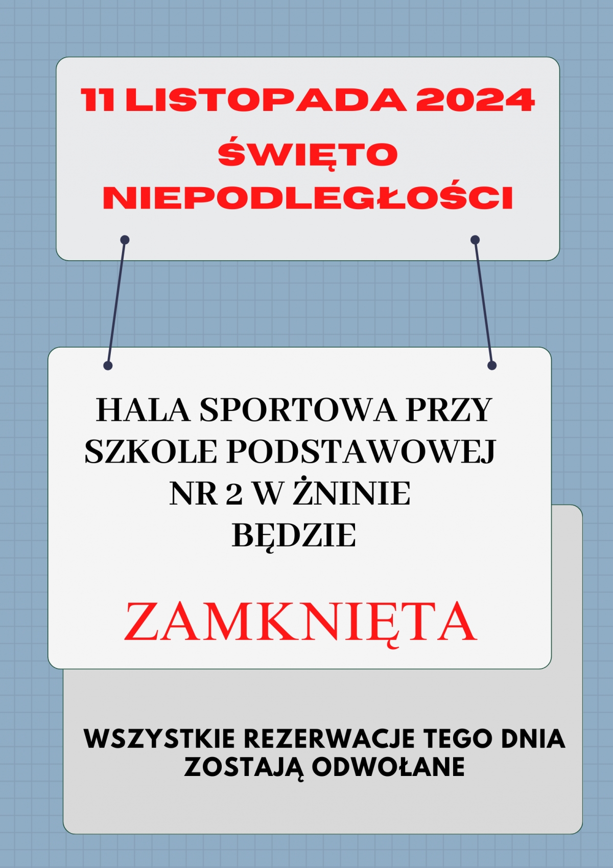 11 listopada 2024 HALA ZAMKNIĘTA