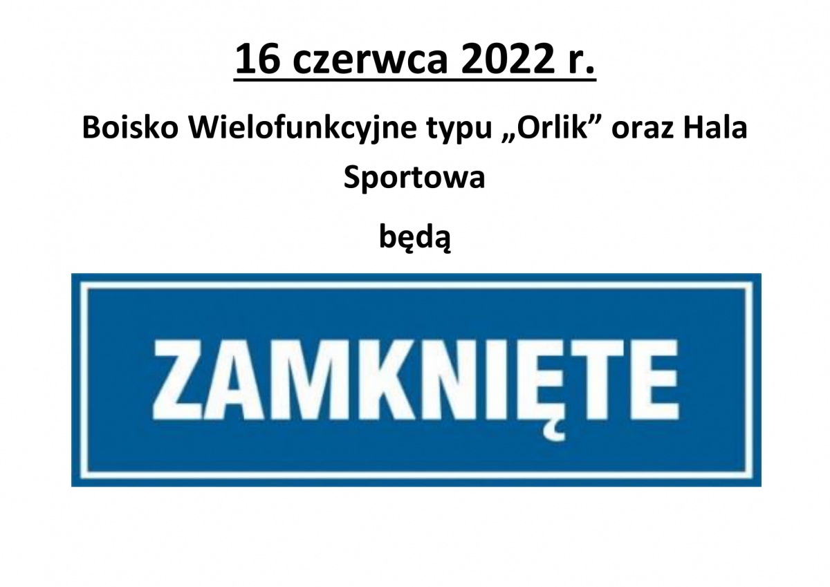 Boże Ciało - hala zamknięta