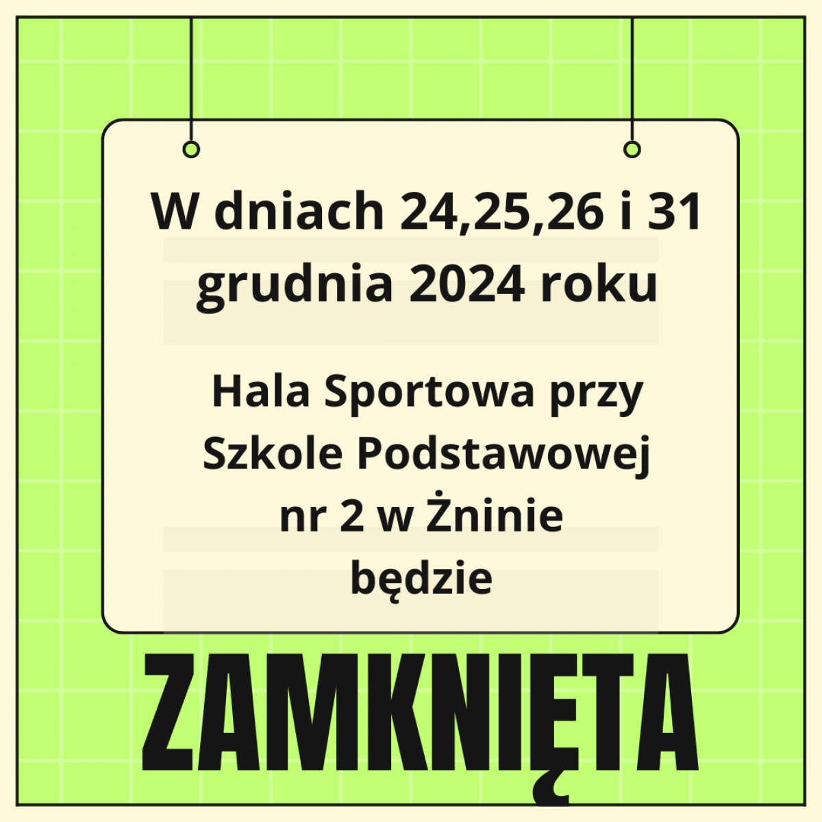 Hala zamknięta