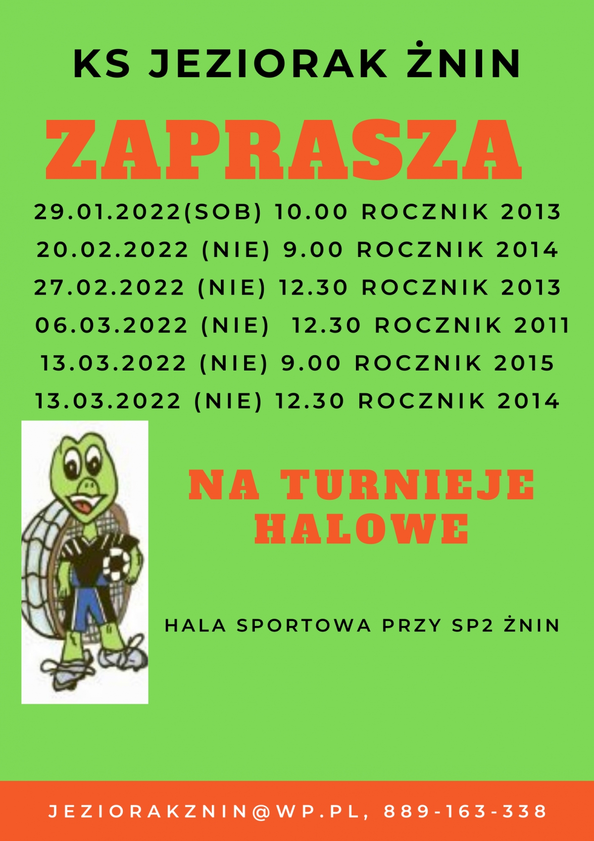 Turnieje KS Jeziorak Żnin