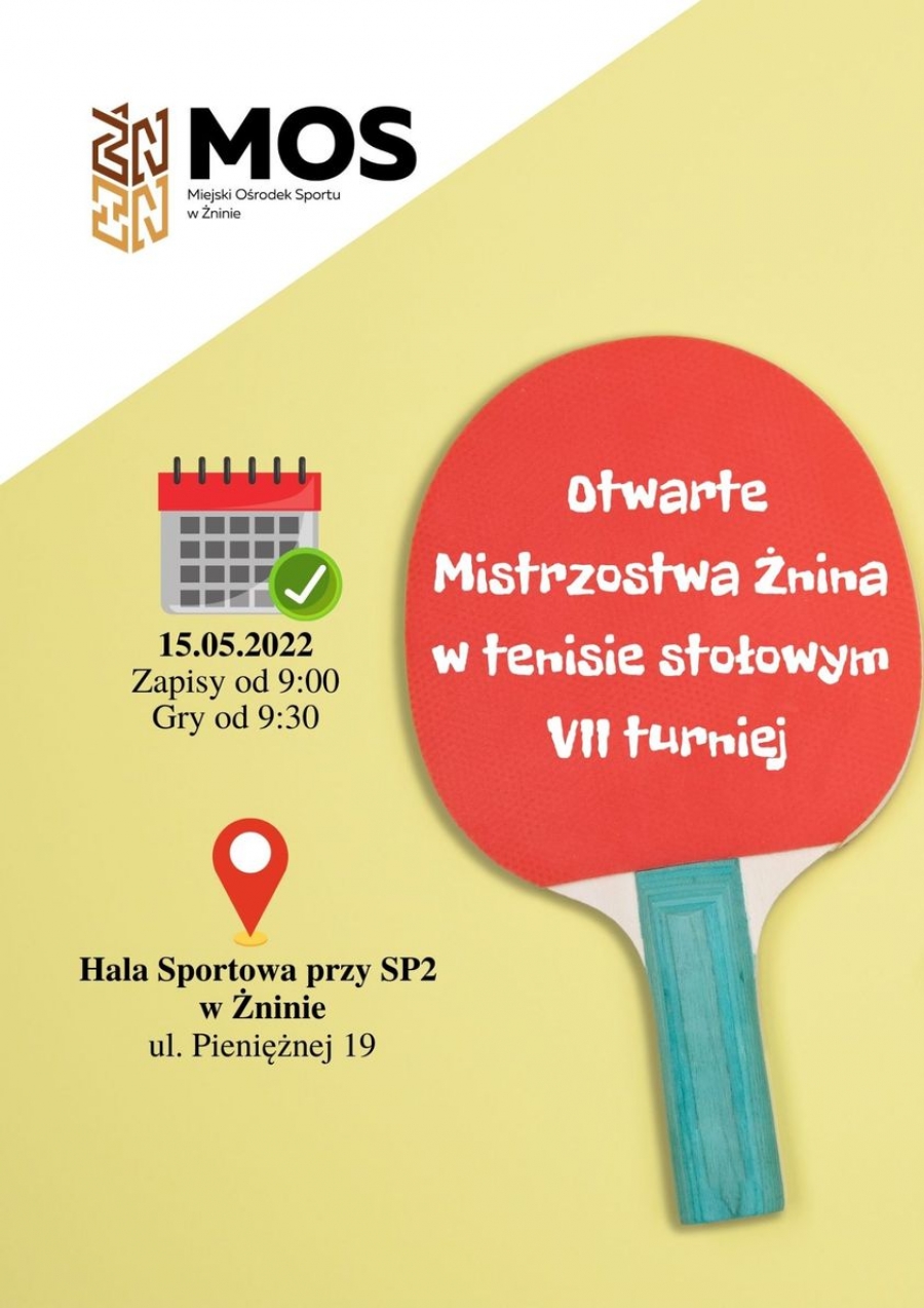 Mistrzostwa Żnina w tenisie stołowym