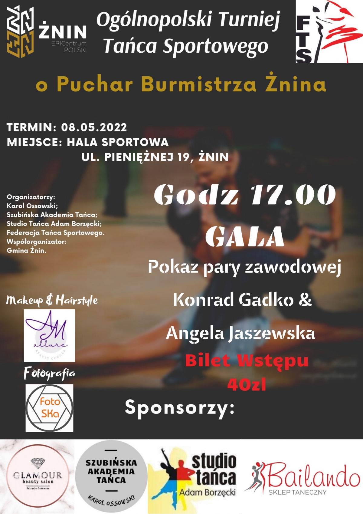 Og&oacute;lnopolski Turniej Tańca Sportowego o Puchar Burmistrza Żnina